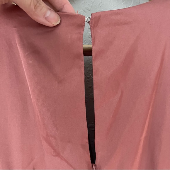 NWT BTFL-LIFE 1940s Satin Dress Terra Cotta Pink S - Picture 13 of 16